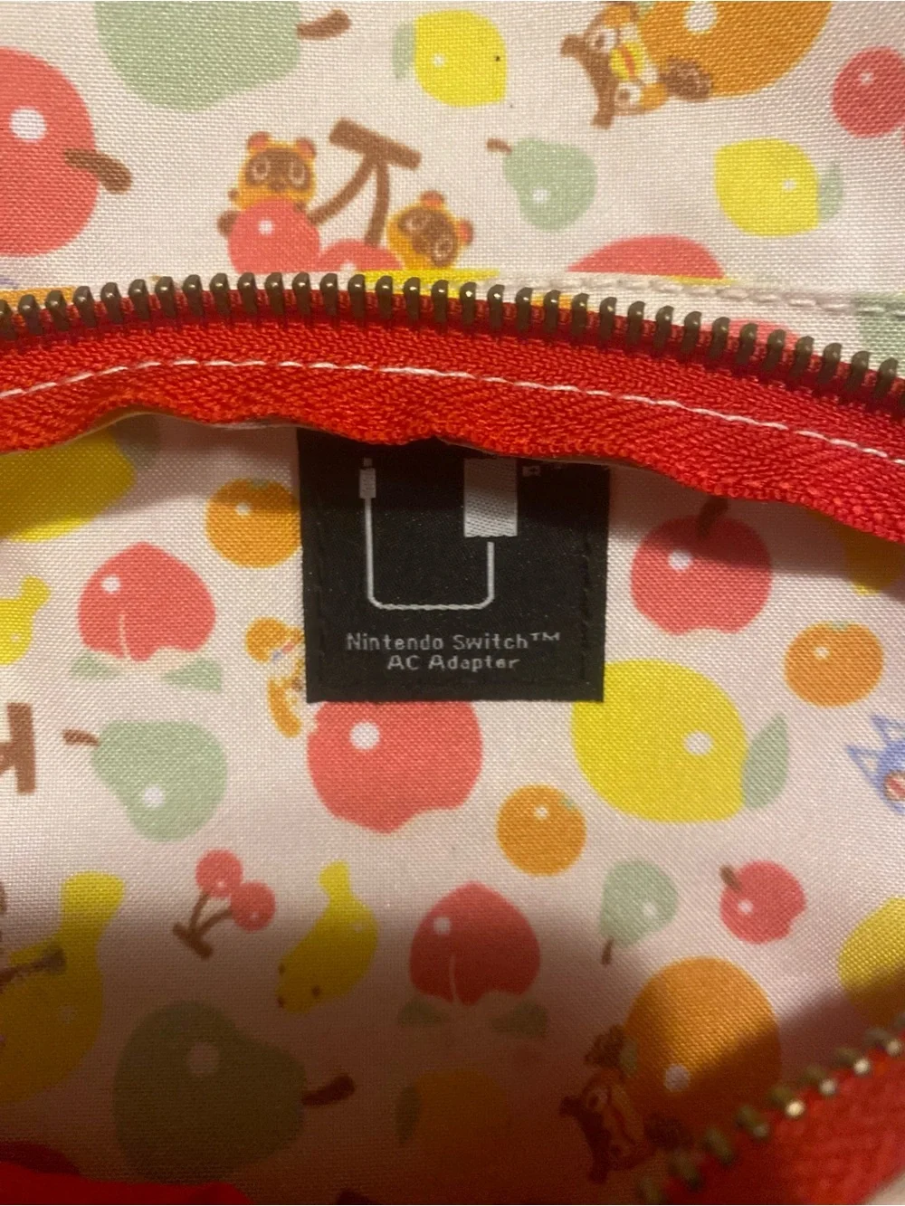 Nintendo Switch Animal Crossing Fruit Pattern Mini Backpack Bag Travel Purse